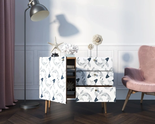 Атмосфера в комнате станет приятнее, а дизайн жилища неповторимым если Вы закажете комод три ящика и дверка "Berber" (Принт-36). Каталог мебели из России - AdtPro. Id-1