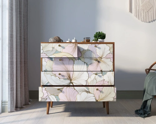 Комод пять ящиков "Berber" (Принт-31) идеальное решение для тех, кто хочет привнести особый шарм в свой интерьер. Каталог мебели из России - AdtPro. Id-1