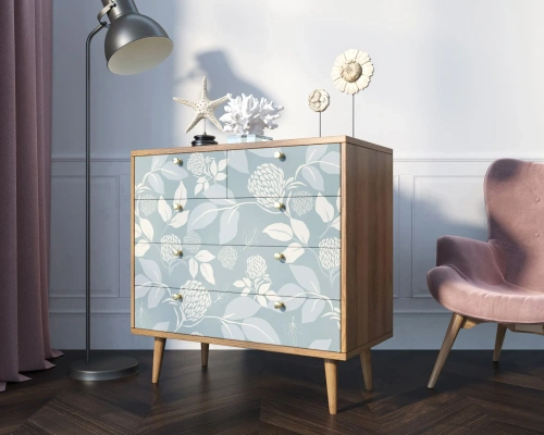 Комод пять ящиков "Berber" (Принт-39) идеальное решение для тех, кто хочет привнести особый шарм в свой интерьер. Каталог мебели из России - AdtPro. Id-2