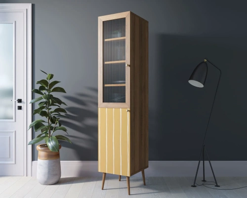 Изготовленная мебель на заказ - столовый буфет узкий для посуды "Berber" (Принт-43) создаст неповторимую тмосферу в Вашей комнате. Каталог мебели из России - AdtPro. Id-2