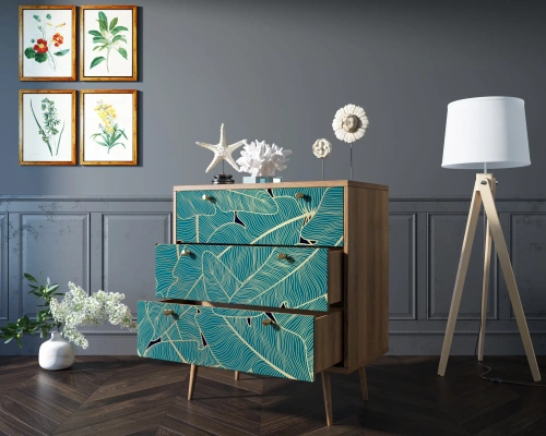 Вместительные ящики комода Berber (Принт-41) для хранения одежды и белья