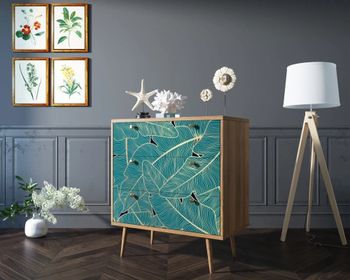 ККомод Berber Принт-41 с декоративными элементами на поверхности в гостиной