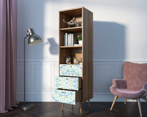  Изготовленная мебель на заказ -  стеллаж с ящиками  berber создаст неповторимую тмосферу в Вашей комнате.  производство Этажерка. Каталог мебели из России - AdtPro. Id-1