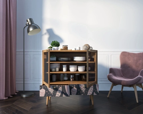  Изготовленная мебель на заказ -  буфет низкий  berber создаст неповторимую тмосферу в Вашей комнате.  производство Этажерка. Каталог мебели из России - AdtPro. Id-1