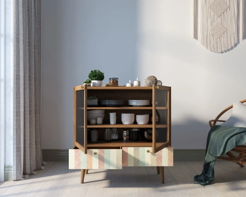  Изготовленная мебель на заказ -  буфет низкий  berber создаст неповторимую тмосферу в Вашей комнате.  производство Этажерка. Каталог мебели из России - AdtPro. Id-1