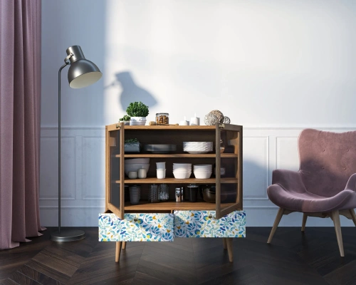  Изготовленная нами мебель на заказ -  буфет низкий  berber несомненно станет предметом интеьера, на который невозможно будет необратить внимание.  производство Этажерка. Каталог мебели из России - AdtPro. Id-1