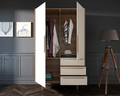  Мебель для Вашего интерьера - шкаф в скандинавском стиле  Bruni white производство Этажерка. Каталог мебели из России - AdtPro. Id-2