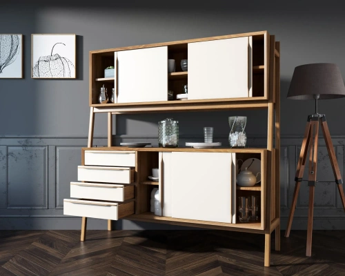 Оформляя покупку буфет широкий напольный для посуды "Bruni white" цвет орех в интернет-магазине вы получаете качественную мебель с гарантией производителя. Каталог мебели из России - AdtPro. Id-1