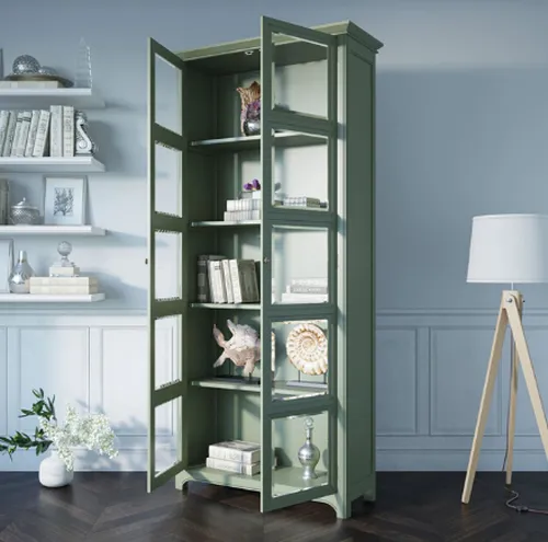  Предлагаем купить шкаф со стеклянными дверками  Olivia производство Этажерка. Каталог мебели из России - AdtPro. Id-0