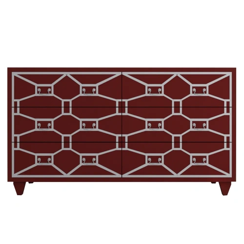 Купите современный длинный бордовый комод 6 ящиков "Emerald". Цвет бордовый и Ваш интерьер несомненно преобразиться, поскольку над изготовленной в ручную мебелью работали лучшие дизайнеры мебели. Каталог мебели из России - AdtPro. Id-2
