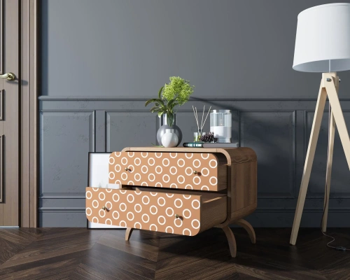 Предлагаем купить низкий комод с двумя ящиками "Ellipse print" (Принт-3) цвет орех с помощью которого Вы сможете сделать интерьер помещения стильным и современным, мебель которая подчеркнёт особенности задуманные дизайнером интерьера. Каталог мебели из Ро
