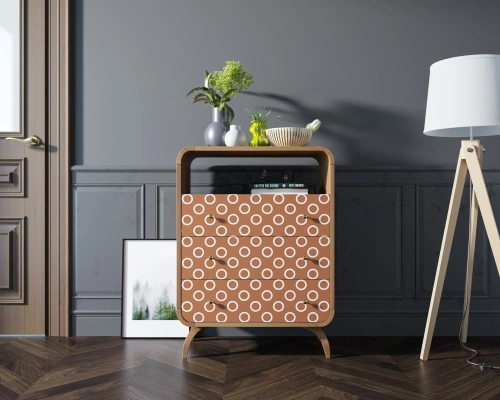 Заказанный у нас эксклюзивный высокий комод с тремя ящиками "Ellipse print" (Принт-3) цвет орех позволит добавить изюминку в интерьер помещения, создать атмосферу свежести и домашнего уюта. Каталог мебели из России - AdtPro. Id-3