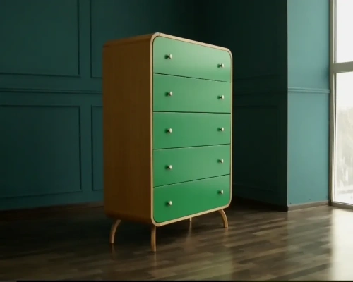 Предлагаем купить комод для белья и одежды с пятью ящиками зеленые фасады "Ellipse" цвет орех с помощью которого Вы сможете сделать интерьер помещения стильным и современным, мебель которая подчеркнёт особенности задуманные дизайнером интерьера. Каталог м