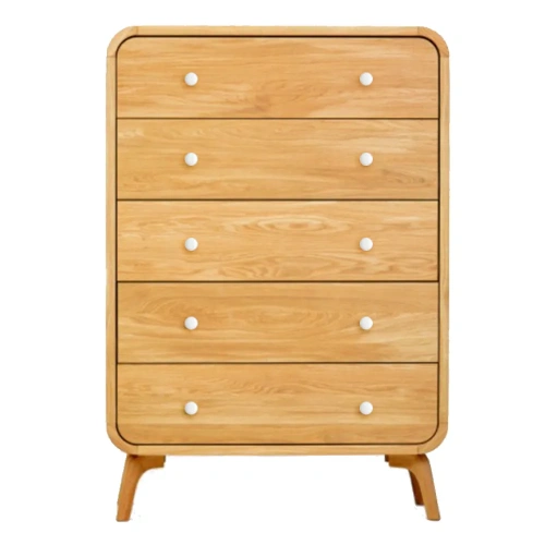 Атмосфера в комнате станет приятнее, а дизайн жилища неповторимым если Вы закажете комод для белья и одежды с пятью ящиками "Ellipse" цвет орех. Каталог мебели из России - AdtPro. Id-2