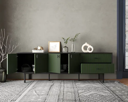  Мебель на заказ - комод с четырьмя дверками и двумя ящиками  Emerson производство Этажерка. Каталог мебели из России - AdtPro. Id-0