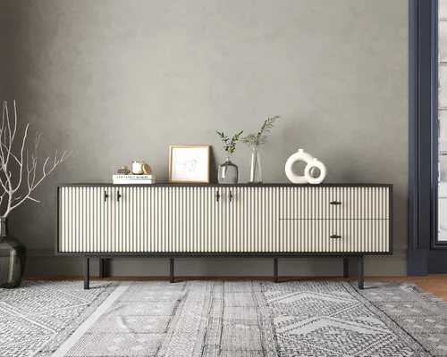  Вы можете заказать комод с четырьмя дверками и двумя ящиками  Emerson производство Этажерка. Каталог мебели из России - AdtPro. Id-3