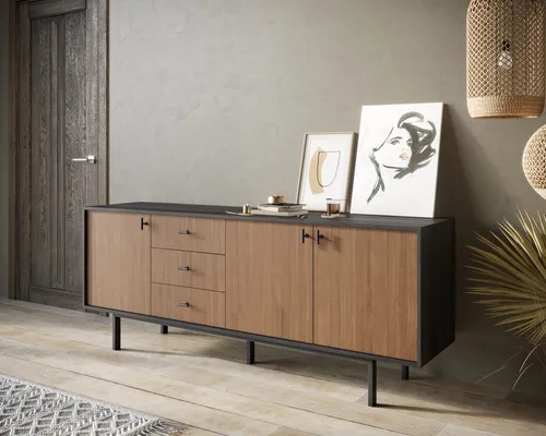  Мебель на заказ - комод с тремя дверками и тремя ящиками  Emerson производство Этажерка. Каталог мебели из России - AdtPro. Id-2