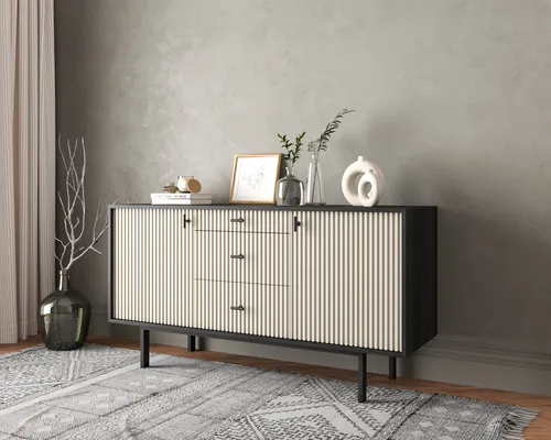  Купить комод две дверки и три ящика  Emerson производство Этажерка. Каталог мебели из России - AdtPro. Id-2