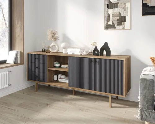  Изготовим мебель на заказ - комод с дверками и нишей  Emerson производство Этажерка. Каталог мебели из России - AdtPro. Id-2