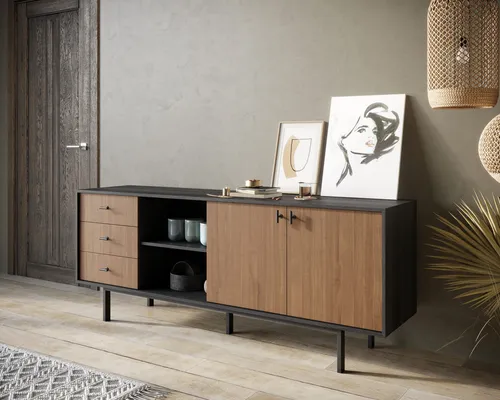  Изготовим мебель на заказ - комод с дверками и нишей  Emerson производство Этажерка. Каталог мебели из России - AdtPro. Id-2