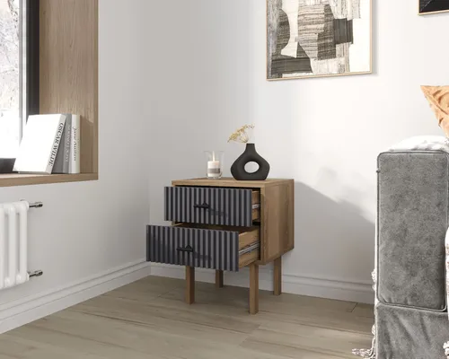  Мебель для Вашего интерьера - тумбочка с двумя ящиками  Emerson производство Этажерка. Каталог мебели из России - AdtPro. Id-0