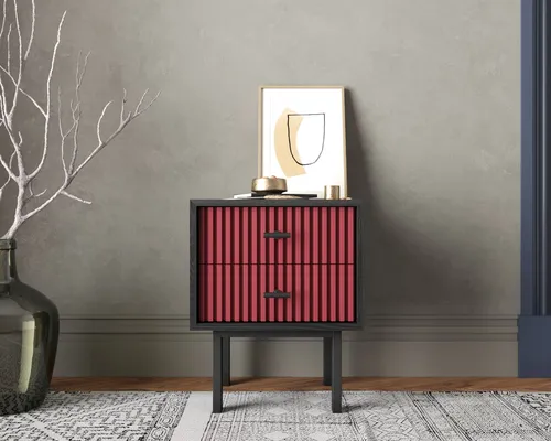  Изготовим мебель на заказ - тумбочка с двумя ящиками  Emerson производство Этажерка. Каталог мебели из России - AdtPro. Id-4