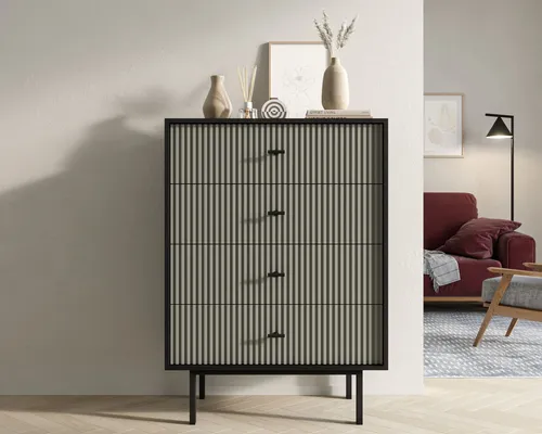  Заказать комод вертикальный с четырьмя ящиками  Emerson производство Этажерка. Каталог мебели из России - AdtPro. Id-3