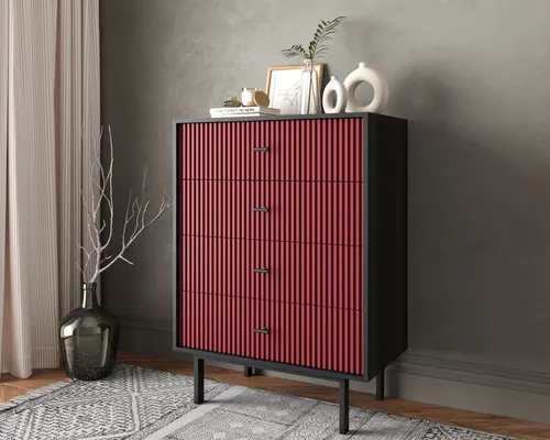  Мебель для Вашего интерьера - комод вертикальный с четырьмя ящиками  Emerson производство Этажерка. Каталог мебели из России - AdtPro. Id-2