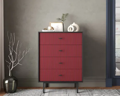  Вы можете заказать комод вертикальный с четырьмя ящиками  Emerson производство Этажерка. Каталог мебели из России - AdtPro. Id-3