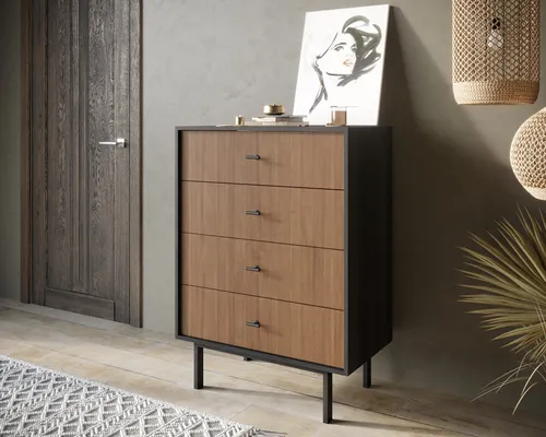  Мебель на заказ - комод вертикальный с четырьмя ящиками  Emerson производство Этажерка. Каталог мебели из России - AdtPro. Id-2