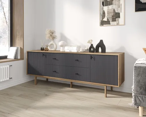  Ваш интерьер украсит комод две дверки и четыре ящика  Emerson производство Этажерка. Каталог мебели из России - AdtPro. Id-2