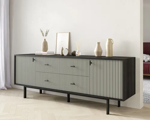  Вы можете приобрести эксклюзивный комод две дверки и четыре ящика  Emerson производство Этажерка. Каталог мебели из России - AdtPro. Id-2