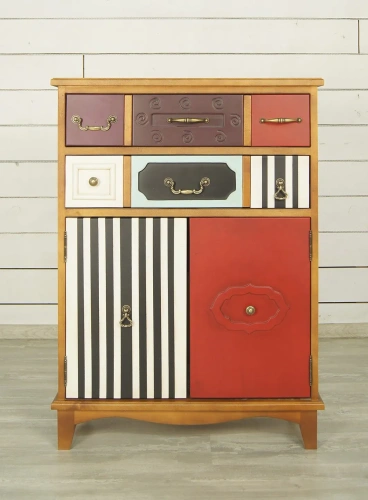 Вертикальный комод 2 ящика "Gouache birch" идеальное решение для тех, кто хочет привнести особый шарм в свой интерьер. Каталог мебели из России - AdtPro. Id-0