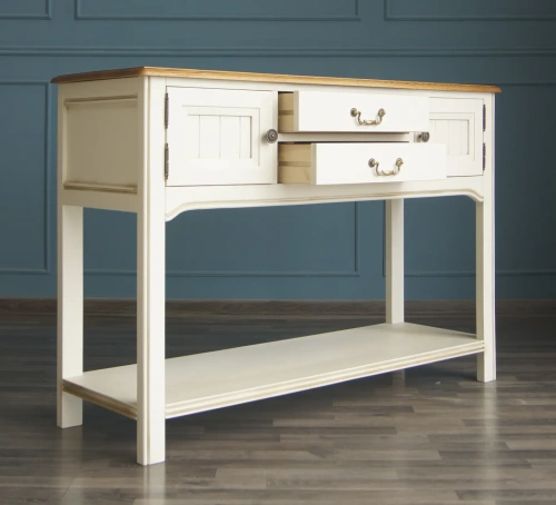 Купите консоль "Olivia" цвет слоновая кость и Ваш интерьер несомненно преобразиться, поскольку над изготовленной в ручную мебелью работали лучшие дизайнеры мебели. Каталог мебели из России - AdtPro. Id-3