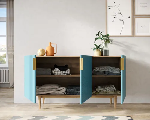  Купить комод с тремя дверками  Line производство Этажерка. Каталог мебели из России - AdtPro. Id-0