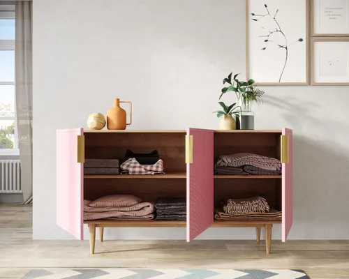  Заказать эксклюзивны комод с тремя дверками  Line производство Этажерка. Каталог мебели из России - AdtPro. Id-0