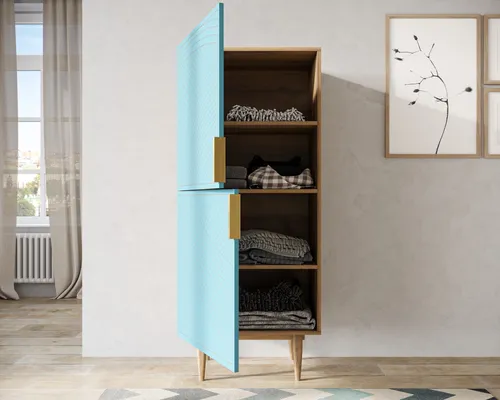  Мебель на заказ - вертикальный комод с двумя дверками  Line производство Этажерка. Каталог мебели из России - AdtPro. Id-0