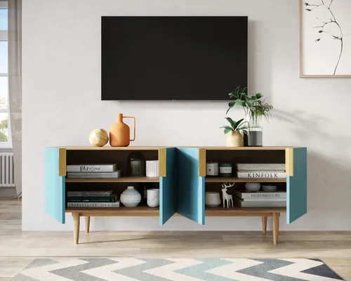  Заказать комод под tv с четыремя дверками  Line производство Этажерка. Каталог мебели из России - AdtPro. Id-0