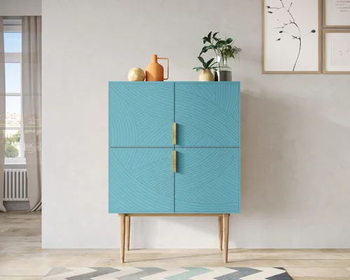  Вы можете приобрести эксклюзивный малый комод с четырьмя дверками на высоких ножках  Line производство Этажерка. Каталог мебели из России - AdtPro. Id-3