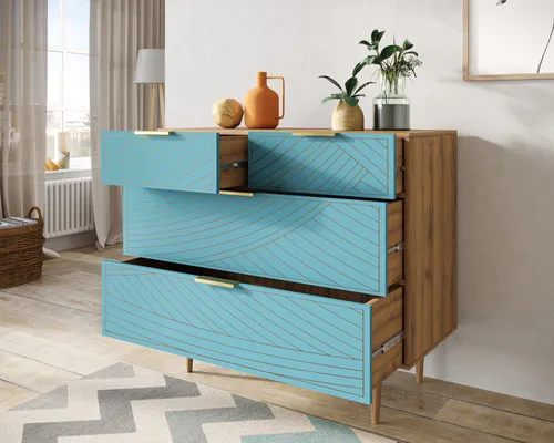  Мебель для Вашего интерьера - комод с четыремя ящиками  Line производство Этажерка. Каталог мебели из России - AdtPro. Id-0