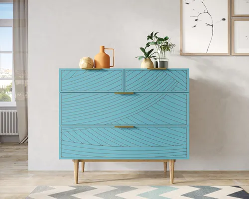  Мебель для Вашего интерьера - комод с четыремя ящиками  Line производство Этажерка. Каталог мебели из России - AdtPro. Id-4