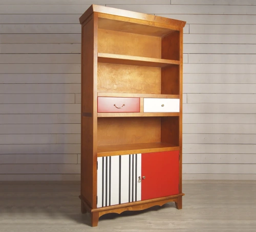 У нас вы можете заказать стеллаж напольный  для книг "Gouache birch" цвет коричневый, который дополнит дизайн интнрьера вашей комнаты. Каталог мебели из России - AdtPro. Id-2