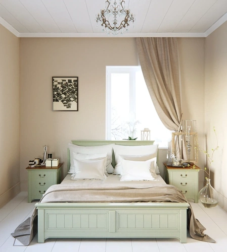 Оливковая спальня в стиле Прованс. Фасад дерево 2