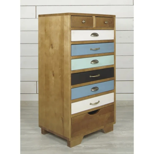 Атмосфера в комнате станет приятнее, а дизайн жилища неповторимым если Вы закажете комод 9 ящиков "Aquarelle birch". Каталог мебели из России - AdtPro. Id-1