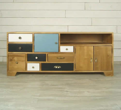 Изготовленная нами мебель на заказ - современный длинный низкий комод 8 ящиков "Aquarelle" несомненно станет предметом интеьера, на который невозможно будет необратить внимание. Каталог мебели из России - AdtPro. Id-0