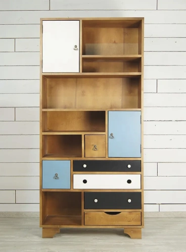 Изготовленная мебель на заказ - стеллаж напольный  для книг "Aquarelle birch" создаст неповторимую тмосферу в Вашей комнате. Каталог мебели из России - AdtPro. Id-0