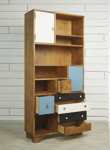 Атмосфера в комнате станет приятнее, а дизайн жилища неповторимым если Вы закажете стеллаж напольный  для книг "Aquarelle birch". Каталог мебели из России - AdtPro. Id-3