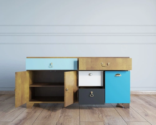 Заказать эксклюзивный длинный тумба комод большой   под тв "Aquarelle", который станет приятным дополнением к неповторимому дизайну вашей комнаты. Каталог мебели из России - AdtPro. Id-1