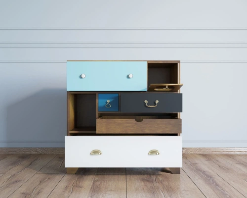 Заказанный у нас эксклюзивный комод малый 6 ящиков "Aquarelle" позволит добавить изюминку в интерьер помещения, создать атмосферу свежести и домашнего уюта. Каталог мебели из России - AdtPro. Id-1