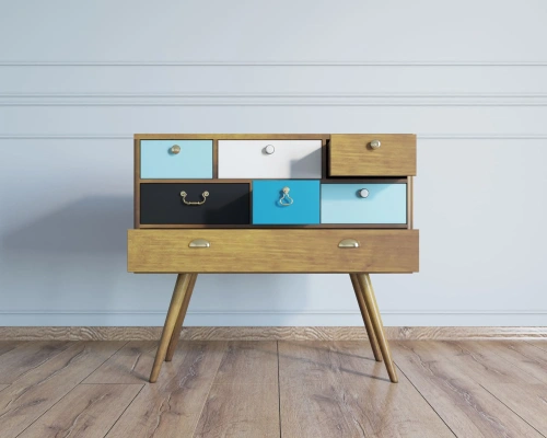 Ваш интерьер украсит оригинальный комод на высоких ножках "Aquarelle".  Каталог мебели из России - AdtPro. Id-1